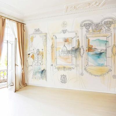 Papier peint architecture haut de gamme Florence From A Beautiful Palace