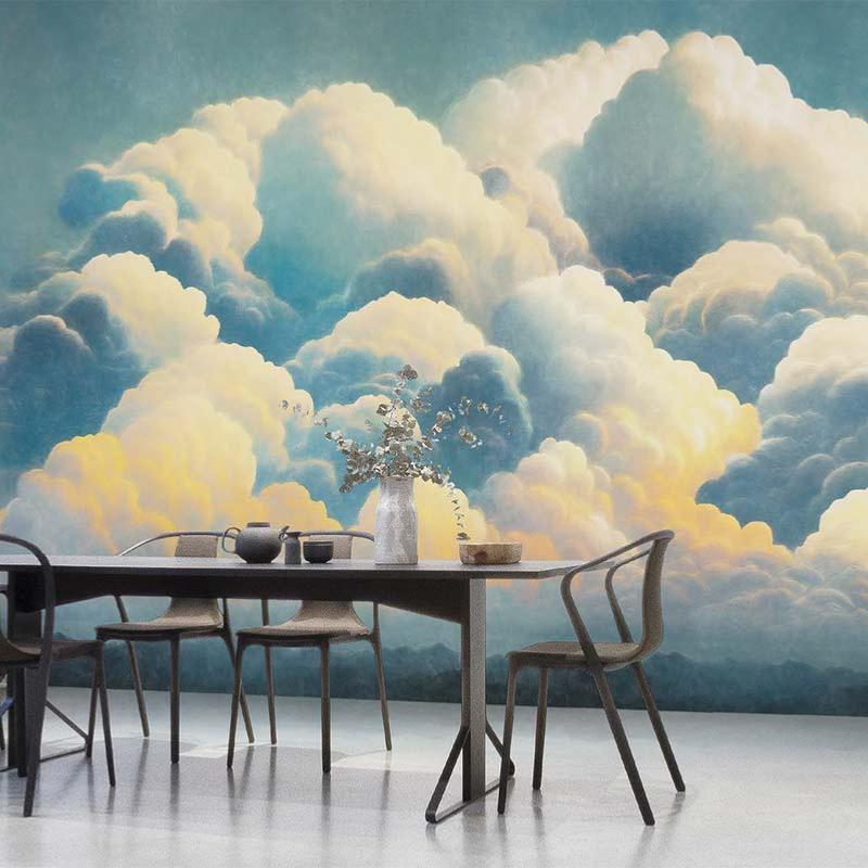 Papier peint nuage et ciel bleu panoramique Nimbus