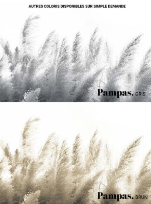 Papier peint panoramique style champêtre Pampas