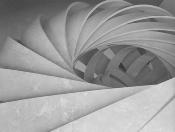Papier peint 3D spirale gris Dallas SUR-MESURE