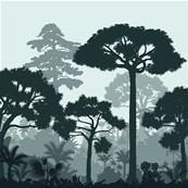 Papier peint adhésif panoramique arbres Le Rêve