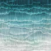 Papier peint bleu turquoise design panoramique Fluvia