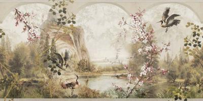 Papier peint paysage naturel lac et oiseaux Incanta Lacus