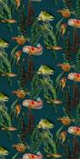 Rouleau de papier peint poissons et botanique Bank Of Fish Lagoon