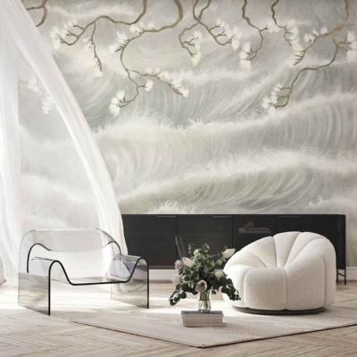 Papier peint salon vagues panoramique Hailand
