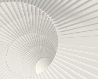 Papier peint 3D spirale blanche White spiral 336x270