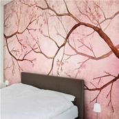 Papier peint arbre cerisier du Japon Pin cherry
