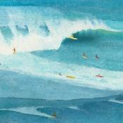 Papier peint panoramique plage Surf Guéthary
