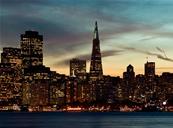 Papier peint panoramique Le crépuscule à San Francisco