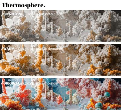 Papier peint paysage panoramique luxe Thermosphere