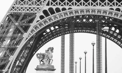 Papier peint tour Eiffel haut de gamme panoramique Eiffel