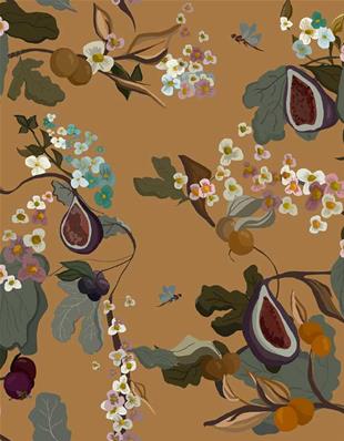Papier peint fleurs de figuiers Joselu Montojo, 10m