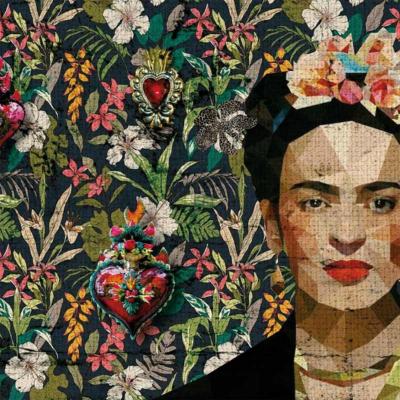 Papier peint design Frida Kahlo