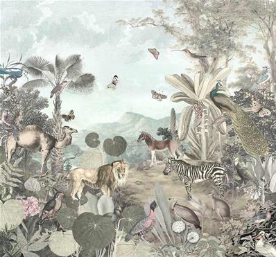 Papier peint jungle et animaux Creation 300x280