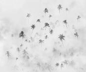 Papier peint décoratif panoramique palmiers Salty Sea 300x250