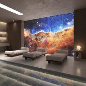 Panneau mural décoratif pour intérieur motif galaxie Cosmic Cliffs