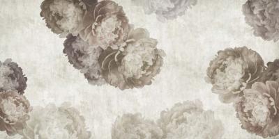 Papier peint grosses fleurs pivoines panoramique Peonia