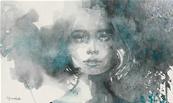 Papier peint de designer italien visage femme Esmeralda