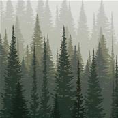 Papier peint design forêt Jura