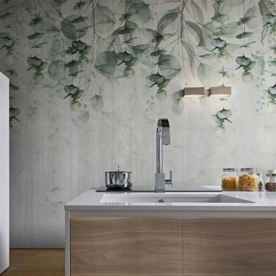 Papier peint panoramique feuillage eucalyptus tombant Green House