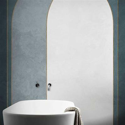 Papier peint salle de bain design Archi