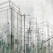 Papier peint design architecture illustration Sketch