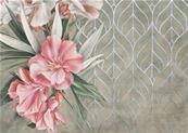 Papier peint floral laurier rose Luce D'estate