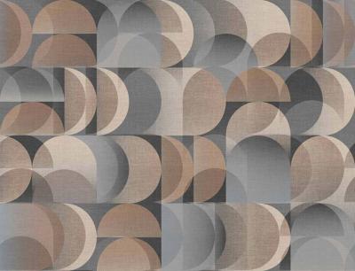 Papier peint géométrique panoramique bureau Domino