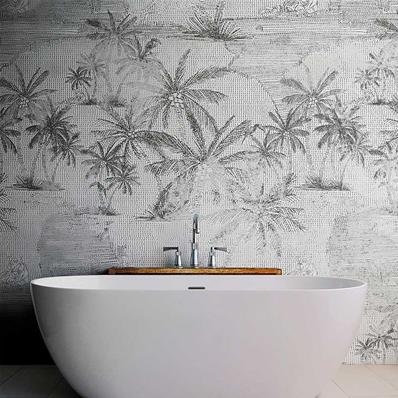 Papier peint salle de bain luxe Exotic dream