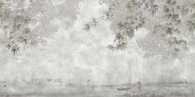Papier peint forêt et horizon panoramique Dream Leaves