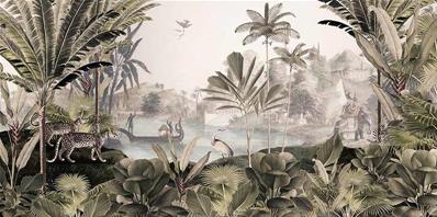 Papier peint paysage jungle Secret River