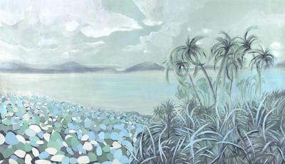 Papier peint paysage paisible Bornéo