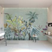 Papier peint salle de bain exotique Polly River