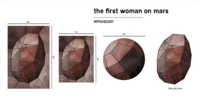 Tapis asymétrique terracotta The First Woman On Mars