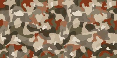 Papier peint motif camouflage panoramique Camoufla