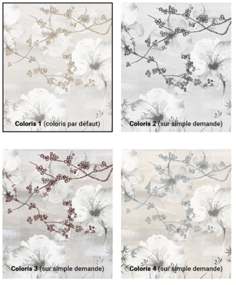 Papier peint fleurs japonaises et bambous Better Days Re-Edition
