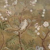 Papier peint paysage et oiseaux Florence