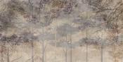 Papier peint forêt panoramique teintes douces Orientale