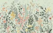 Papier peint fleuri panoramique champêtre Hay Meadow 400x250