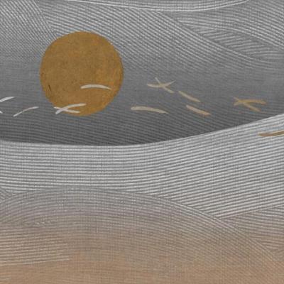 Papier peint chambre adulte paysage panoramique minimaliste Hinode 