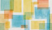 Papier peint formes géométriques multicolore panoramique Itten