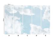 Papier peint nuage plafond Cumulus