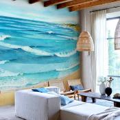 Papier peint panoramique plage Surf Guéthary
