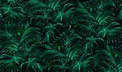 Papier peint feuillage vert Palm Plethora