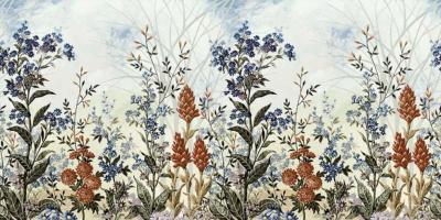 Papier peint panoramique fleurs des champs Folia