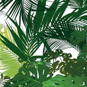 Papier peint jungle panoramique de luxe Oscar
