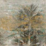 Papier peint palmier panoramique haut de gamme Golden Palm