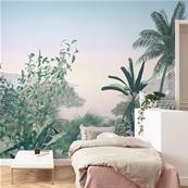 Papier peint panoramique palmier Matin 500x280 GUADELOUPE
