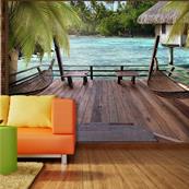 Papier peint paysage vacances Tahiti