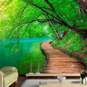 Papier peint panoramique paysage Green Peace